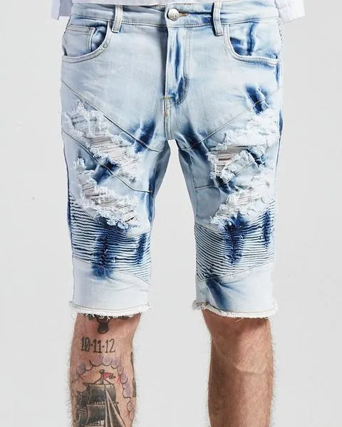 Bad Biker Shorts (Bleached Acid)