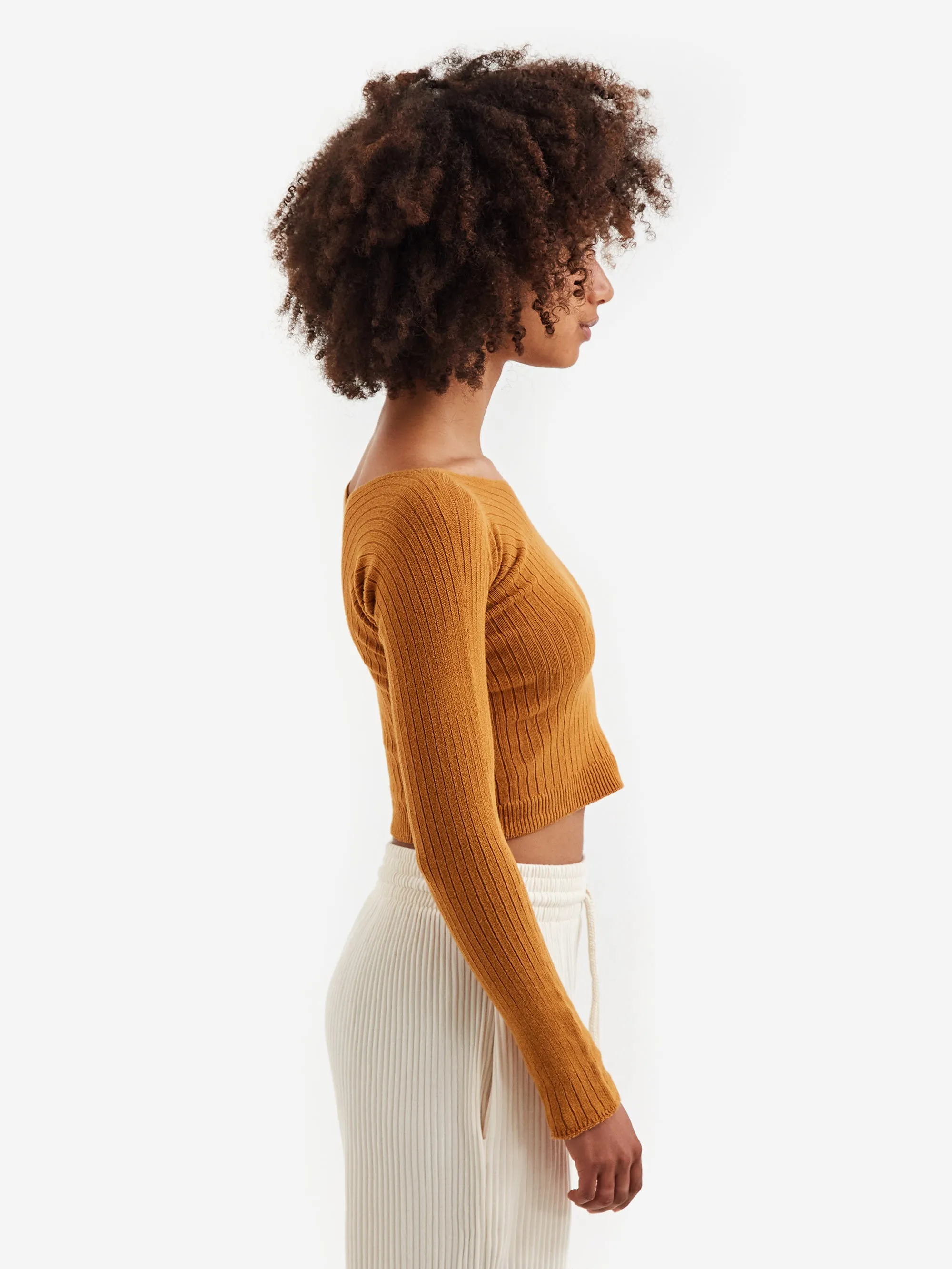 Baserange Tights Long Sleeve - Burnt Yellow