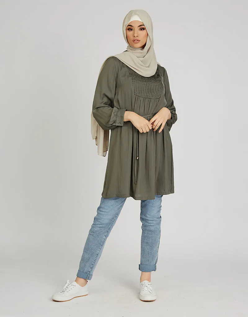 Box Pleat Blouse