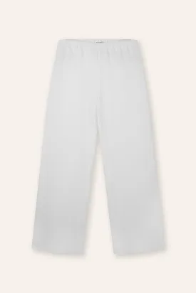 CADY wide-leg pants (White)