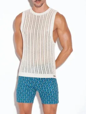 CODE 22 KNITTED STRIPE TANK TOP