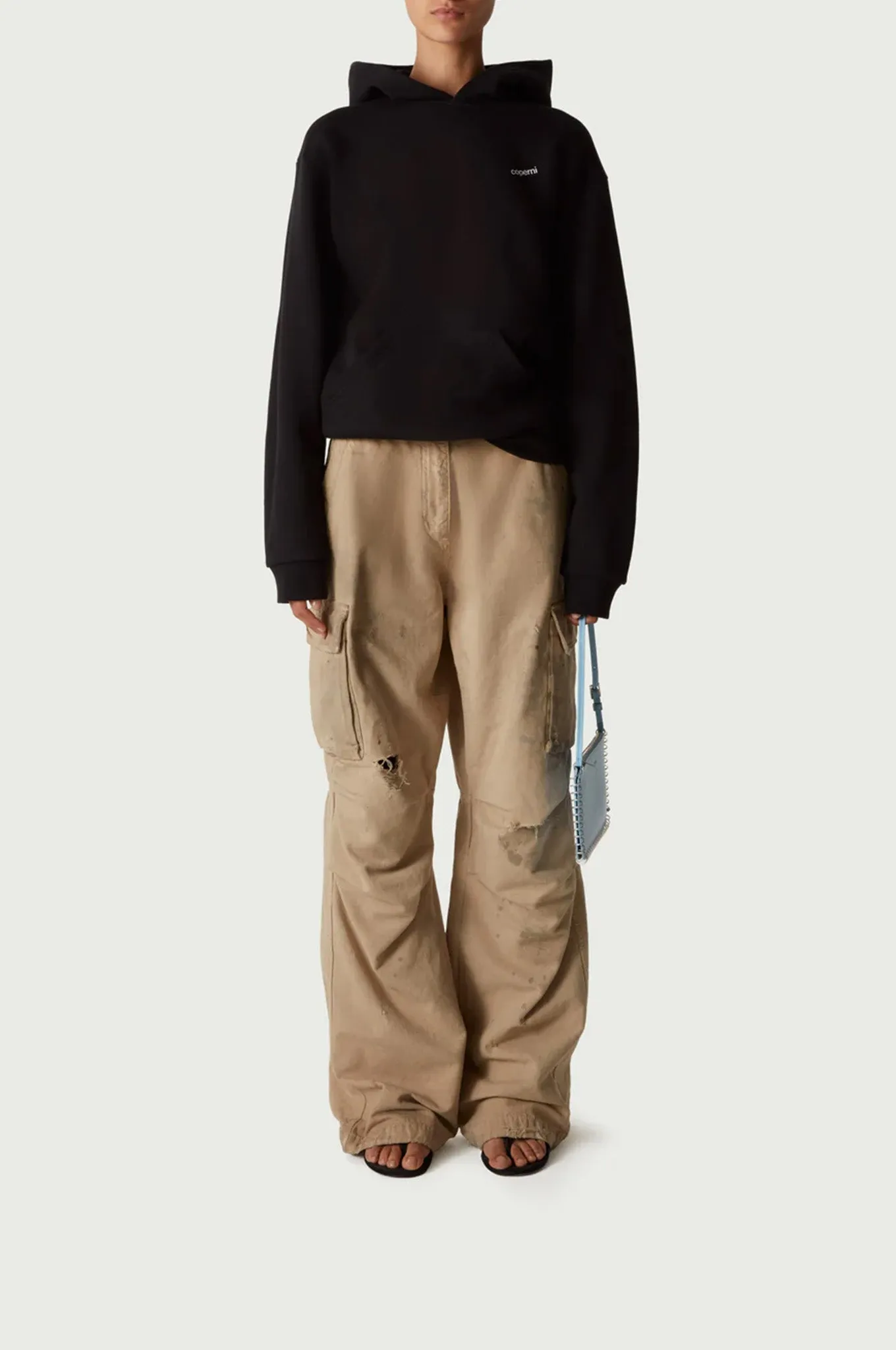 Coperni - Canvas Wide Leg Cargo Pants