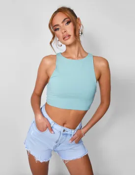 Denim Shorts Light Blue Wash