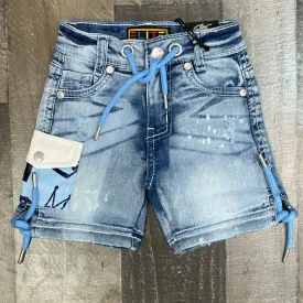 Elite- rich kids denim shorts (blue)(kids)