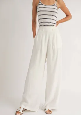 Heritage Wide Leg Pants - White