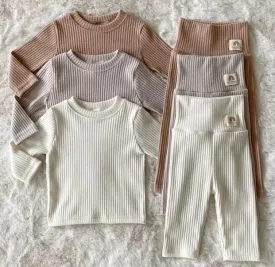 Matching Earthy Top and Pants Set