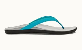 Olukai Women's Ho'opio Sandal/Blue Crush-Pale Grey