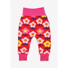 Pink Flower Print Baby Pants