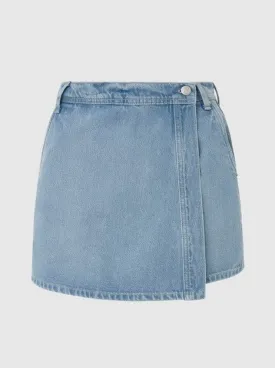 REGULAR SKIRT HW 12OZ | BLUE RIGID DENIM