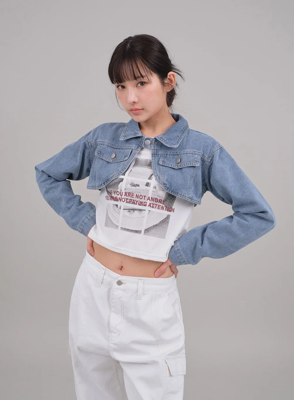 Wide Leg Cargo Pants C2701